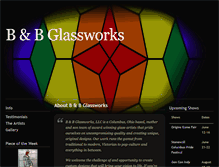 Tablet Screenshot of bandbglassworks.com